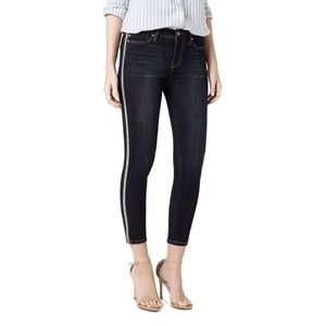 Liverpool Tuxedo Cami Black Crop Jeans Size 6/28